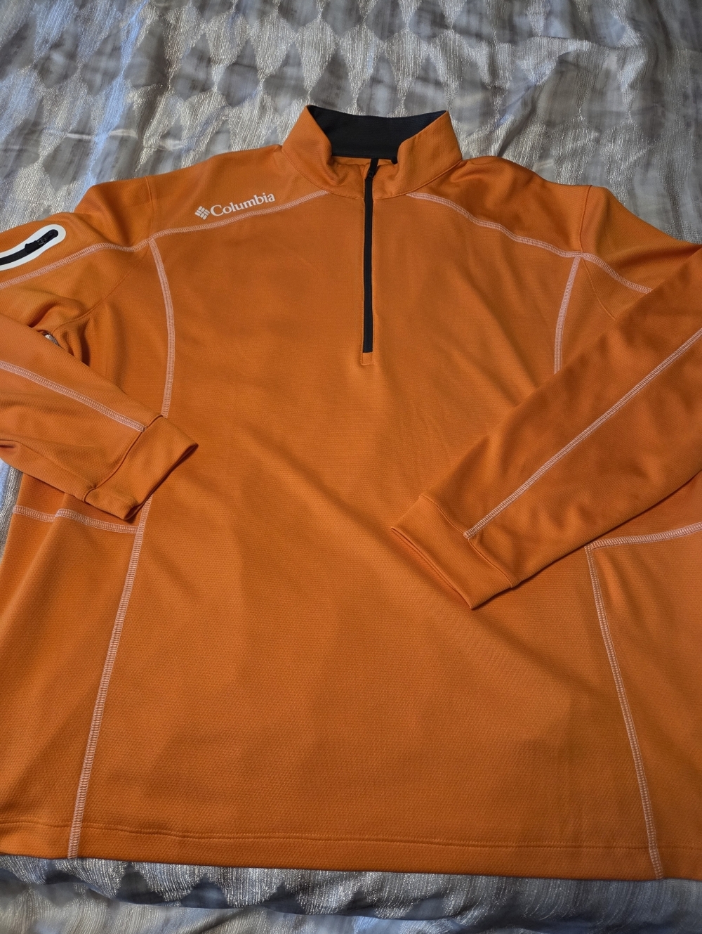 Columbia Orange Half-Zip Performance Pullover